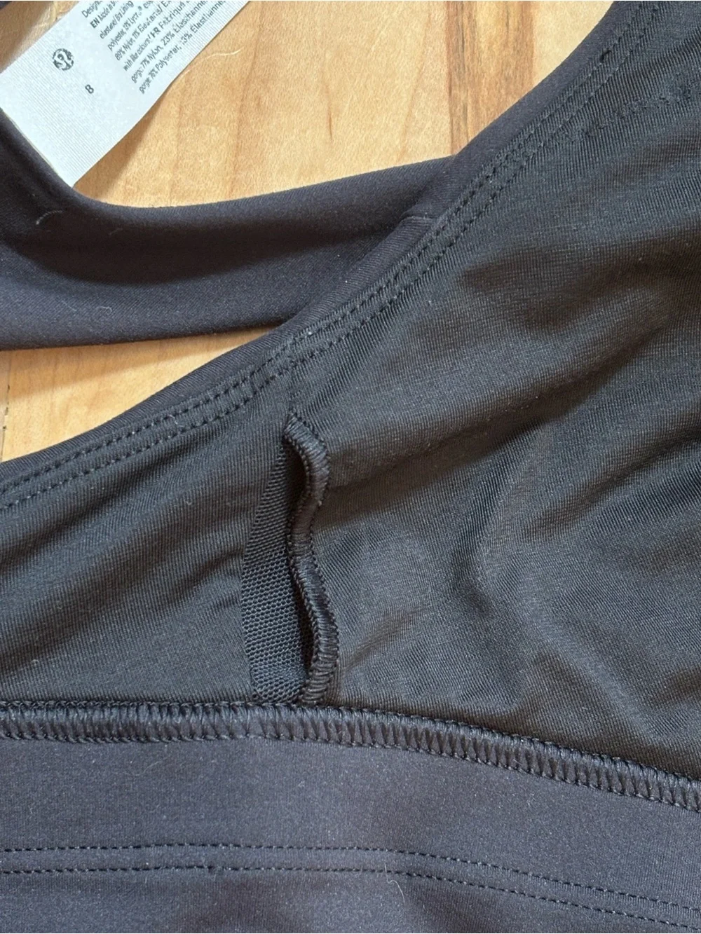 Lululemon Black Wunder Train Long-Line Bra *Medium Support